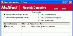 McAfee Rootkit Detective indir