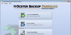 Ocster Backup Freeware indir