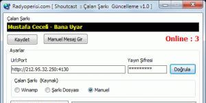 Shoutcast alan ark Ad Gncelleme indir