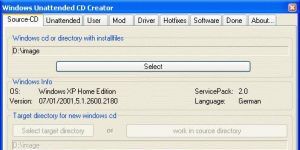 Windows Unattended CD Creator indir